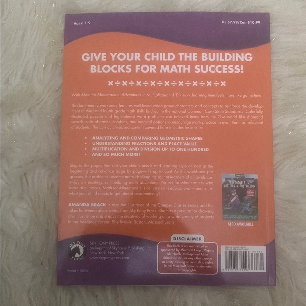 Minecraft Math Workbook - Picture 2 of 4